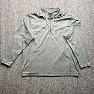 The North Face Pullover Mens XXL Gray 1/4 Zip Fleece Vineti Logo NF0A3LHB